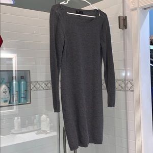 Aqua Cashmere Sweater Dress